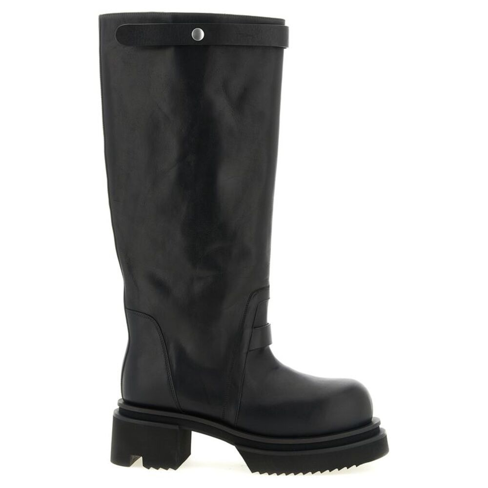 Rick Owens Black Calfskin Over The Men's Knee